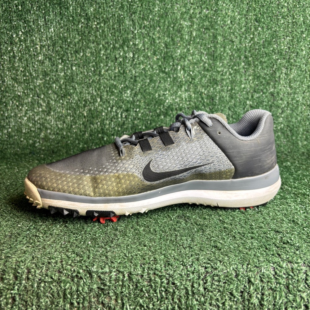 Nike Tiger Woods TW 15 Spiked Golf Mesh Athletic Shoes Grey Womens Size 10.5 - Picture 7 of 12